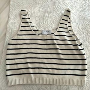 La Ligne striped knit top